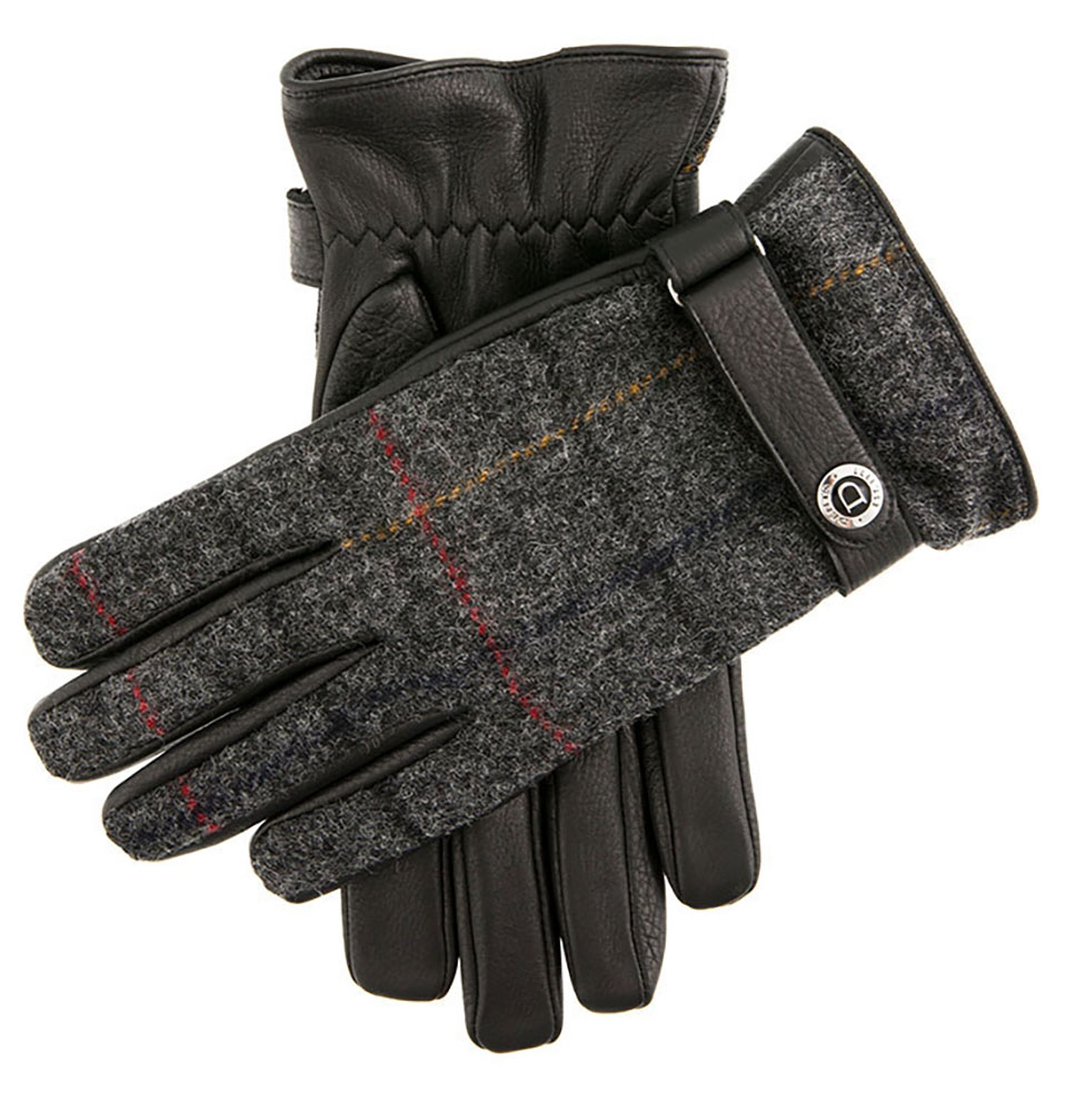 Dents Muncaster Men's Hairsheep Leather Gloves with tweed back